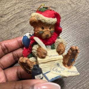 Teddy bear figurine ornament